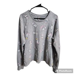 ASOS sweatshirt Women's Size 12 Frenchie bulldog shirt Gray
